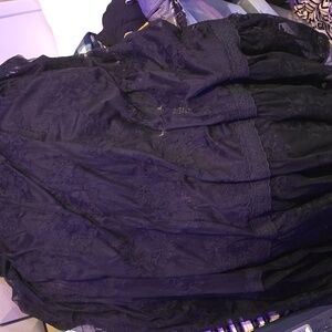 Torrid black lace skirt